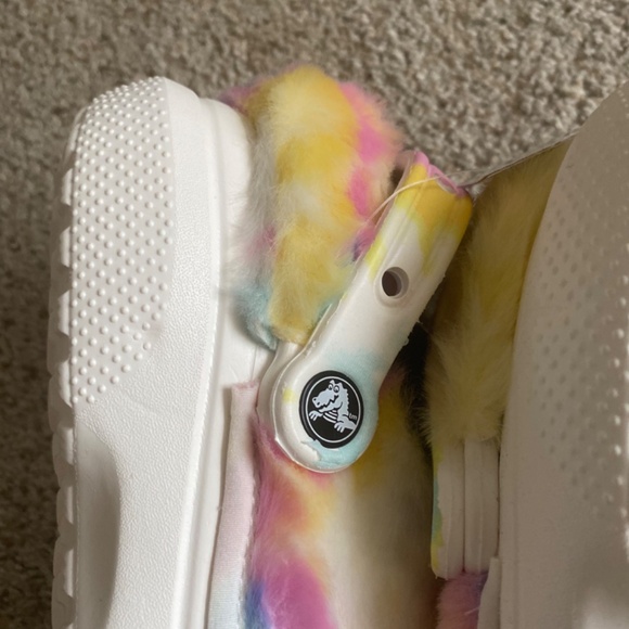 CROCS classic fur sure multicolored M 6 W 8 - Picture 11 of 13